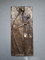Erwin Huber Bronz falidísz II. János Pál pápa látogatása Ausztriában 1988