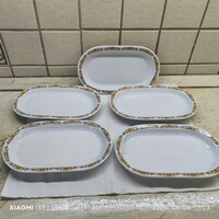 Alföldi porcelán halas tányér,virslis tányér , ovális kínáló 5 db  eladó! 22 x 15 cm