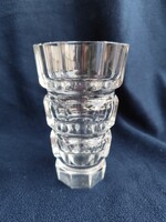 Art Deco - Josef Hoffman Moser prizma váza - 15*9 cm