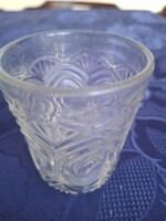 Vintage, vastag falú kis üvegpohár, hibátlan