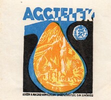 Hotel címke, bőröndcímke. Aggtelek.