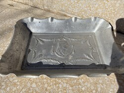 Fém régi kínáló tálca 20x30cm