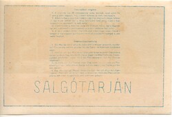 Hotel címke, bőröndcímke. Salgótarján.