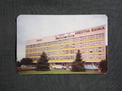 Kártyanaptár,Szerbia,Szabadka,Kreditna Banka,1975