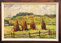 Bod László (1920-2001) : Nagybányai boglyák