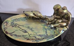 Zsolnay Eozin Libás Gyerekes Tál HIBÁTLAN!