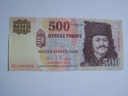 2006 500 UNC bankjegy tökéletes állapotban, sorkövető is fix áron.
