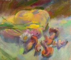 Pituk József Viktórián (1906-1991) CSENDÉLET GOMBÁKKAL