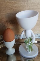 Fehér csehszlovák porcelán lágytojás tartó
