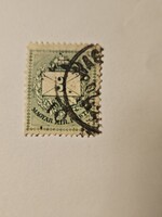 1881-es 3 kr Színesszámú krajcár bélyeg-o-