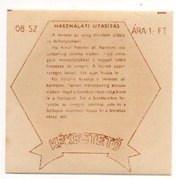 Üvegcímke. Kékestető.