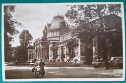 Budapest, Margitsziget, Szent Margit gyógyfürdő látkép, részlet, futott képeslap