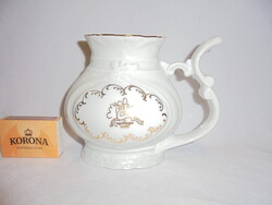 Vintage porcelán ivócsanak, kúrapohár - jelzett, csehszlovák