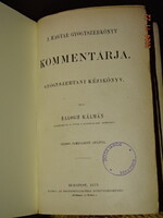 BALOGH KÁLMÁN : MAGYAR GYÓGYSZERKÖNYV KOMMENTÁRJA  1879  SZÁMOS FAMETSZETŰ ÁBRÁVAL