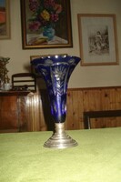 Ezüst talpu váza 1900 körül