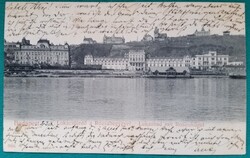 Budapest, Lukácsfürdő a Rózsaheggyel, látkép, 1905, írott képeslap
