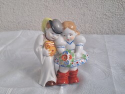 1,-Ft Nagyon ritka antik Sinko Zsolnay szerelmesek