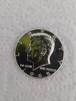 1/2 USA Dollár ezüst, 1965-ös UNC + nagyon szép állapotban eladó