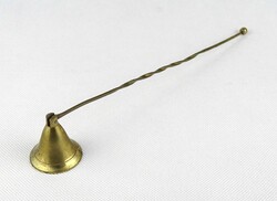 1Y750 Régi réz gyertyaoltó gyertyakoppintó 27 cm