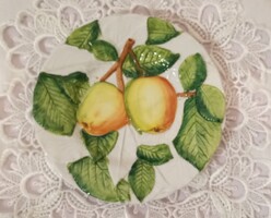 Kézzel festett olasz majolika tányér kb 20 cm