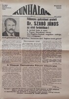 Az első szabad választás hangja – eredeti MDF kampánylap