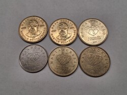 Jelzett 10 és 20 forintosok.Forgalomban vannak.