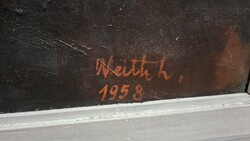 Weith László 1958 önarckép 80x60cm