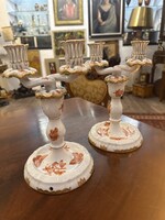 Páros herendi két ágú gyertya tartó