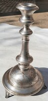 Antik Jugendstil ezüstözött gyertyatartó - SZANDRIK jelzéssel