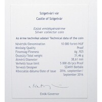 Magyarország,10000 forint 2016 PP - Szigetvári vár - Certifikáció