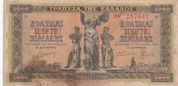 5000  Drachma  1942 Görögország  A képen látható állapotban