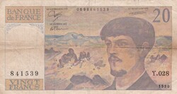 20  Frank 1990  Franciaország  A képen látható állapotban