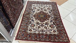 4256 ÁLOMSZÉP Iráni Isfahan selyemkontúros kézi gyapjú perzsa  szőnyeg 102X145CM