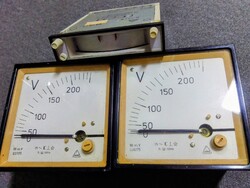 Régi industrial Ganz deprez táblaműszerek a 70-es évekből