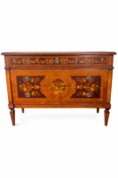 Rare Find on the Hungarian Market! Italian Louis XVI Style Inlaid Chest of Drawers Guiseppe Maggiolini