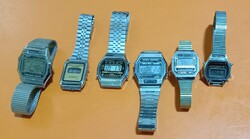 Eladó 6 db RETRO A 70es évekből való digis Quartz karórák (Gyüjtőknek) Múködnek! posta 0 Ft  !