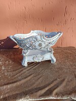 Hüttl Tivadar Budapest porcelán gyümölcs kínaló talppal.