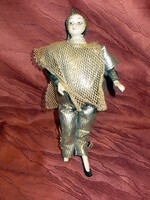 Régi vintage porcelán Pierrot bohóc baba 25 magassága:26 cm