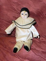 Régi vintage Pierrot  pantomim bohóc 10. magassága 21 cm