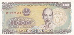 1.000 Dong 1988  Vietnám   A képen látható állapotban