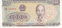 1.000 Dong 1988  Vietnám   A képen látható állapotban