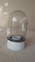 Régi,üvegburás,porcelán kültéri lámpa,istálló lámpa