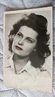 1941 KARÁDY KATALIN SZÍNÉSZ MOZI SZTÁR DÍVA AUTOGRÁF SAJÁTKEZÜLEG ALÁÍRT DEDIKÁLT FOTÓLAP GYÜJTŐI