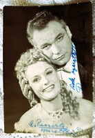 Cca 1964 OPERETT SZÍNHÁZ VAJON KIK ŐK ? AUTOGRÁF SAJÁTKEZÜLEG ALÁÍRT FOTÓ