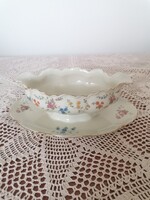 Schönwald csontszínű porcelán szószos, mártásos kínáló tál.