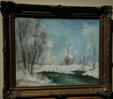 (N) Marosán Gyula (1915 – 2003) : Téli táj