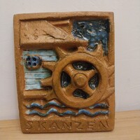 Németh János kerámia falidisz Skanzen.