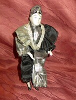 Régi vintage porcelán bohóc baba 23. magassága 23 cm