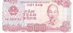 500 Dong 1988  Vietnám   A képen látható állapotban