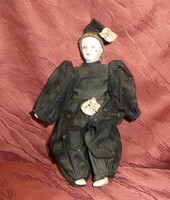 Régi vintage Pierrot  pantomim bohóc 11. magassága 21 cm
